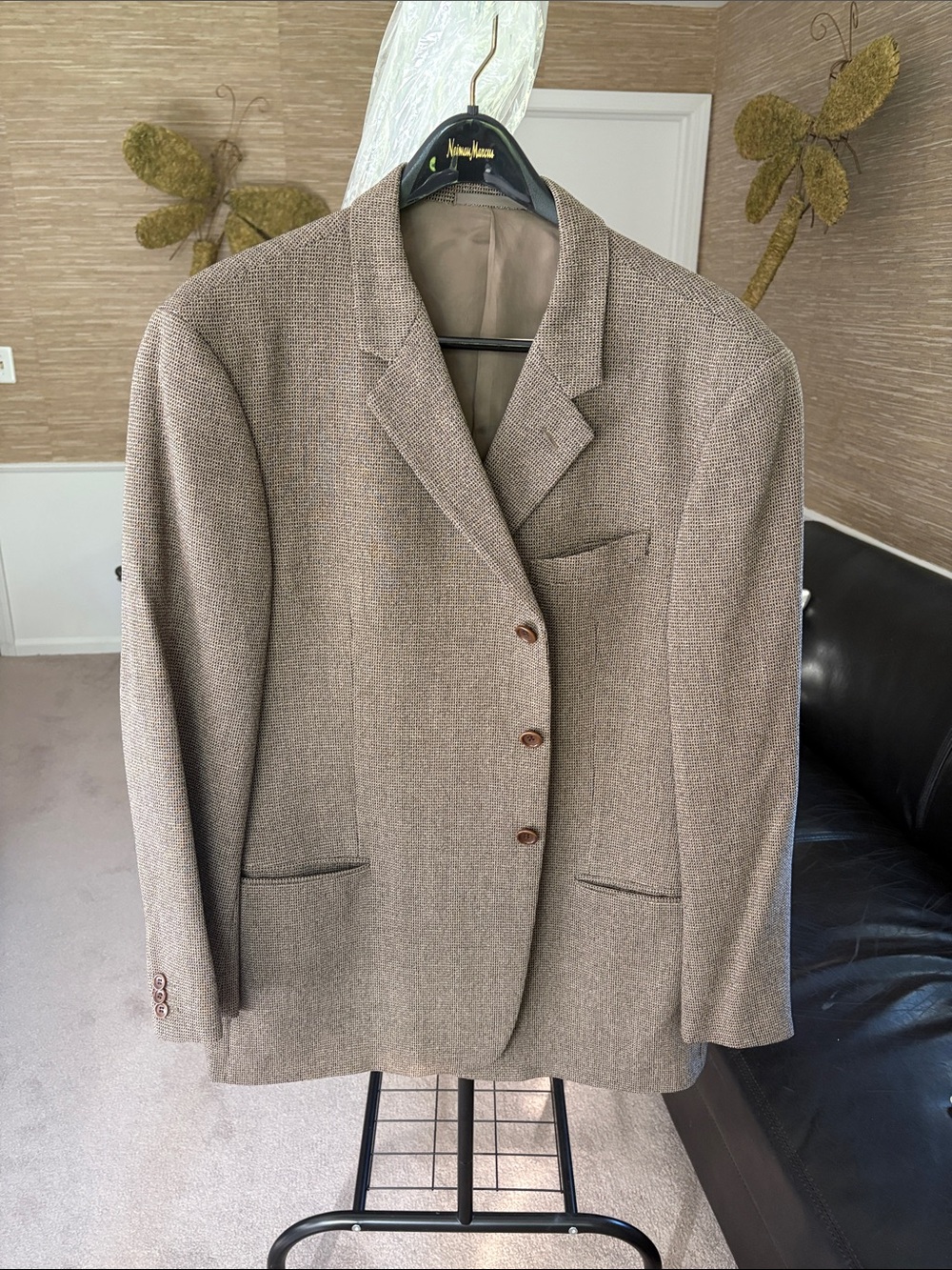 Giorgio Armani Tan/Brown Textured Sport Coat